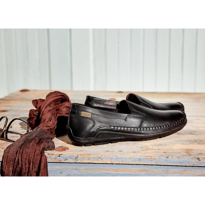 Men's Pikolinos AZORES Moccasins Black | NZ C70A53Q